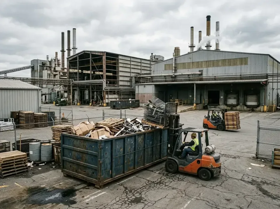 industrial-factory-scrap-conta-003 — frequently asked questions, Cheap Roll-off Dumpster Rentals in Riverview, MI